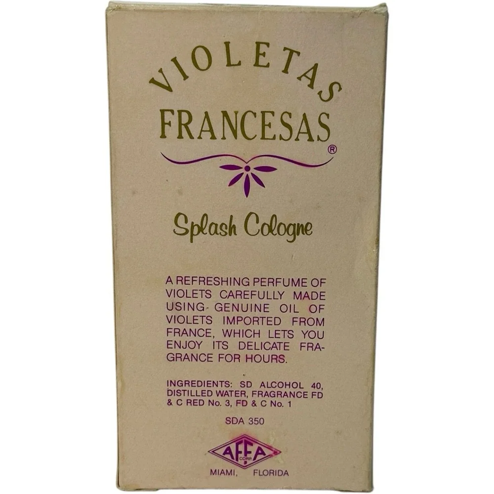Vintage Violetas Francesas Splash Cologne 5 fl oz For Children And Adults USA